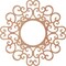 Ekena Millwork Reims Wood Fretwork Pierced Ceiling Medallion, Cherry, 24"OD x 9 1/8"ID x 3/8"T CMWP24X24X0375RECH - alternate 2